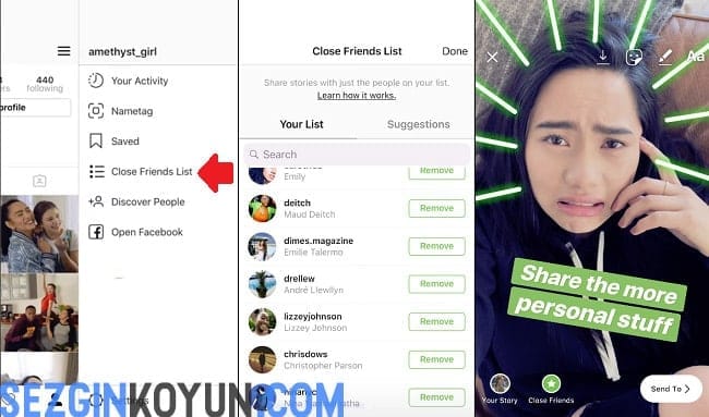 instagram sadece secilmis arkadaslarla hikayeleri paylasma ozelligi - secilen kisilere instagram hikayeleri nasil gizlenir