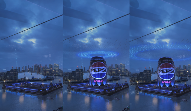 Pepsi MAX, yeni görsel kimliğini kutlamak için Thames Nehri’ndeki dev CGI kutusunu tanıttı